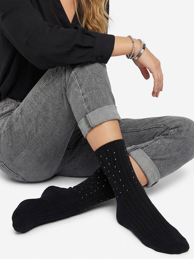 Nine West Lange Socken Nine West CEO_LA_NW_17636_W_AW26 (1-PACK) Schwarz