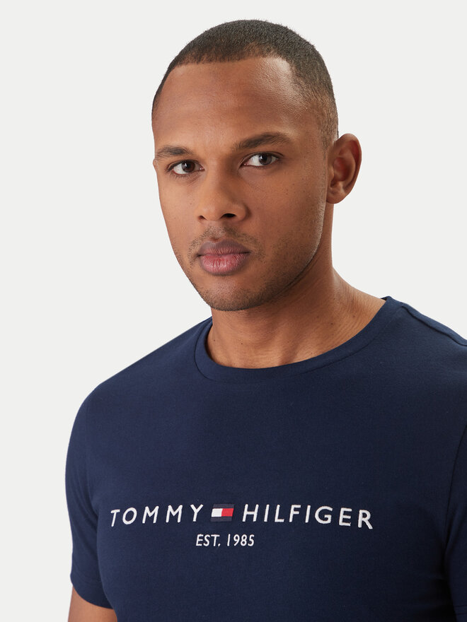 Tommy Hilfiger Tommy Hilfiger T-Shirt Logo MW0MW11797 Dunkelblau Slim Fit
