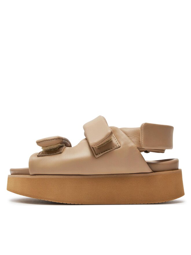 Inuikii Sandales Inuikii Velcro 70106-150 Bēšs