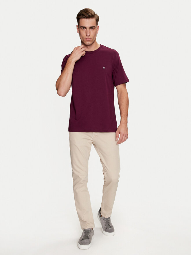 United Colors Of Benetton United Colors Of Benetton Marškinėliai 3MI5J1AF7 Violetinė Regular Fit