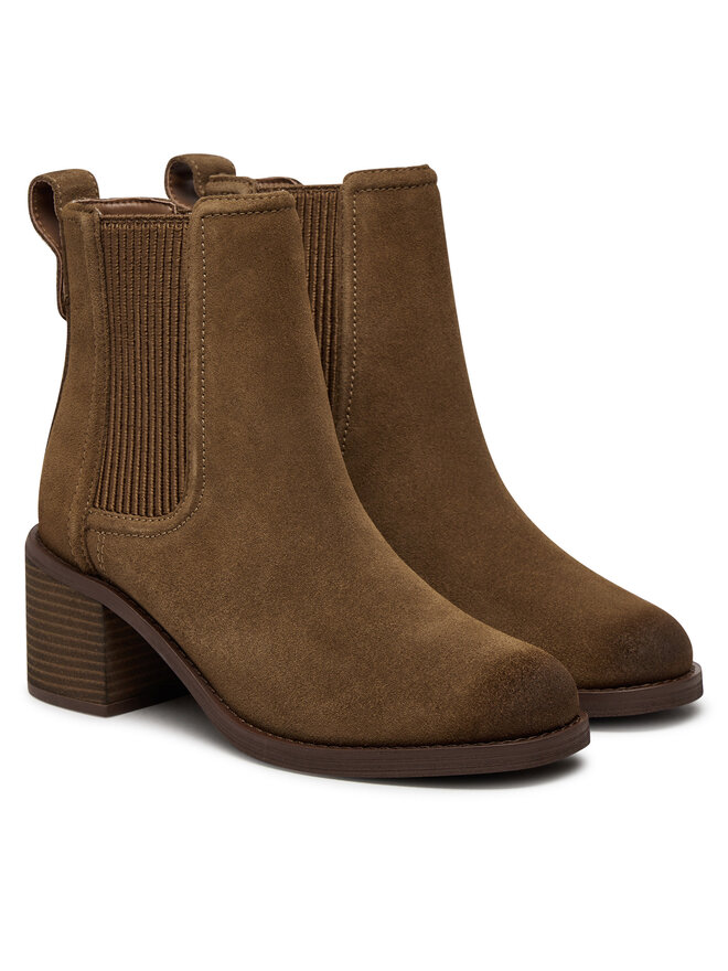 Clarks Μποτάκια Clarks Chamberly Top 26178832 Καφέ