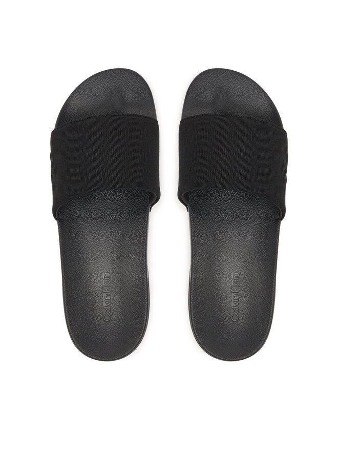 Calvin Klein Pantoletten Calvin Klein Ess Slide Hf Side Logo Cv HM0HM02227 Schwarz
