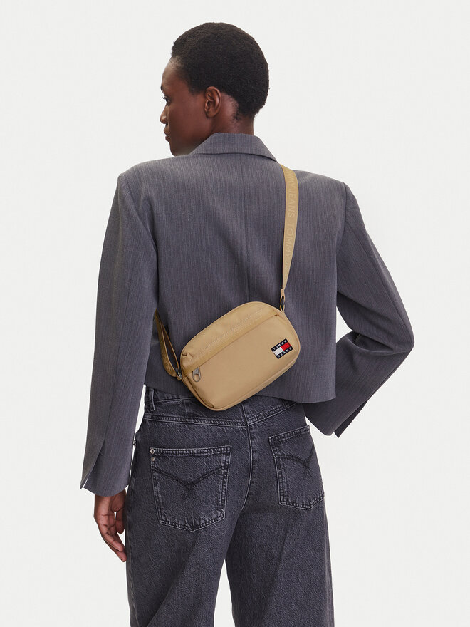 Tommy Jeans Handtasche Tommy Jeans Tjw Ess Daily Crossover AW0AW17286 Beige