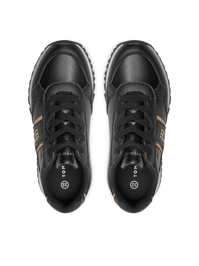 Tommy Hilfiger Снікерcи Tommy Hilfiger Low Cut Lace-Up Sneaker T3A9-33548-1695 M Чорний