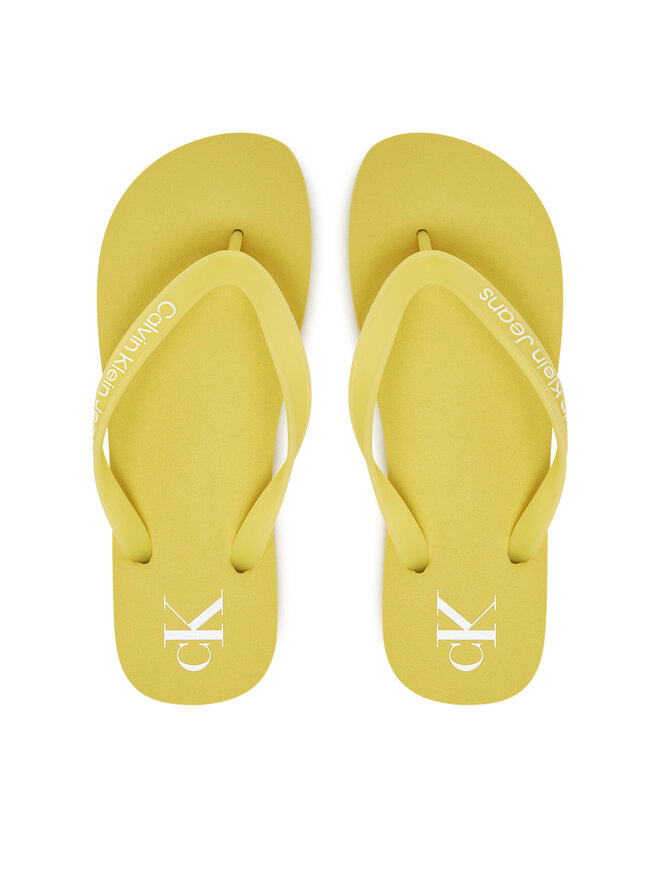 Calvin Klein Jeans Zehentrenner Calvin Klein Jeans Beach Sandal Transparent Tpu YW0YW01829 Gelb