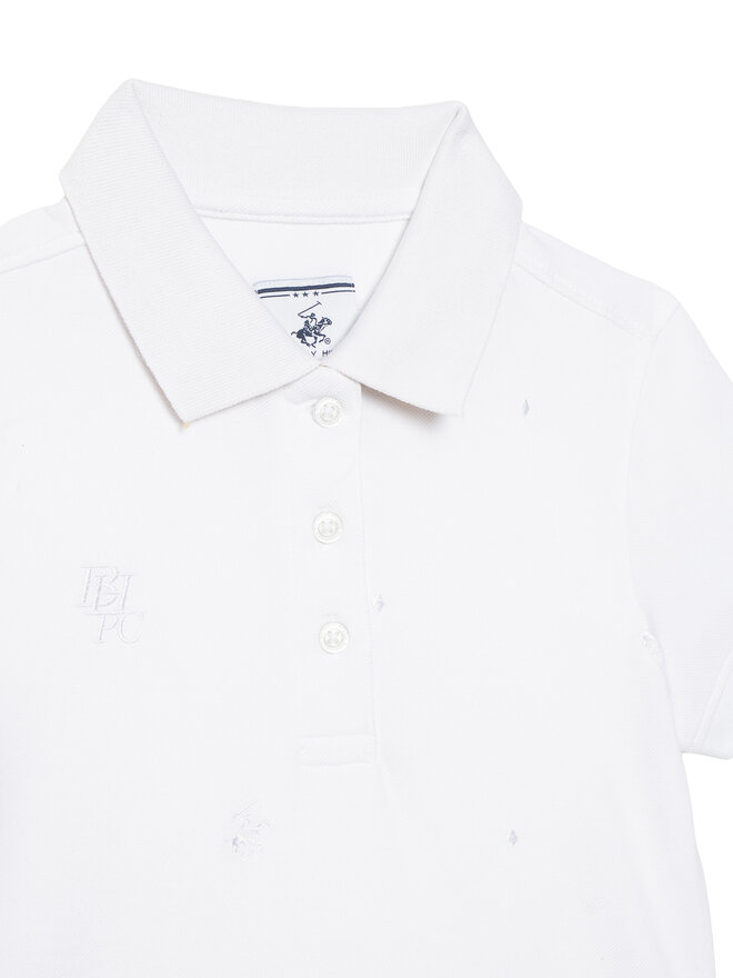 Beverly Hills Polo Club Beverly Hills Polo Club Поло G2555 Білий Regular Fit