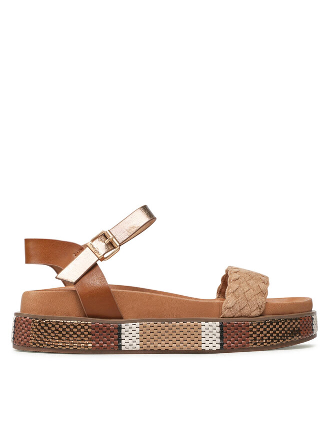 Wrangler Sandały Wrangler Amaya Woven WL21661A Brązowy