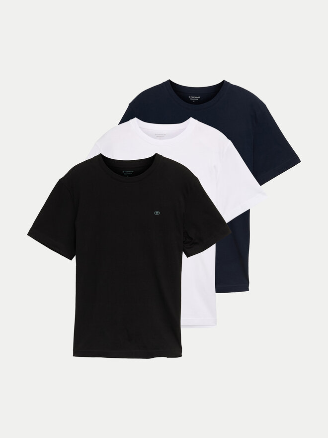 Tom Tailor Tom Tailor Set od 3 majice 1047049 Šarena Regular Fit