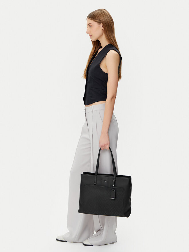 Calvin Klein Borsetta Calvin Klein Ck Must Medium Shopper_Mono K60K612774 Nero