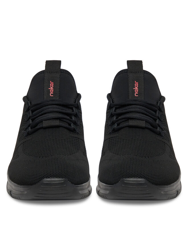 Rieker Sneakersy Rieker B7376-00 Čierna