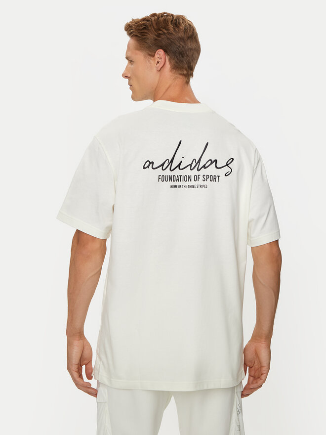 adidas adidas T-Shirt Brand Love IX1321 Weiß Loose Fit
