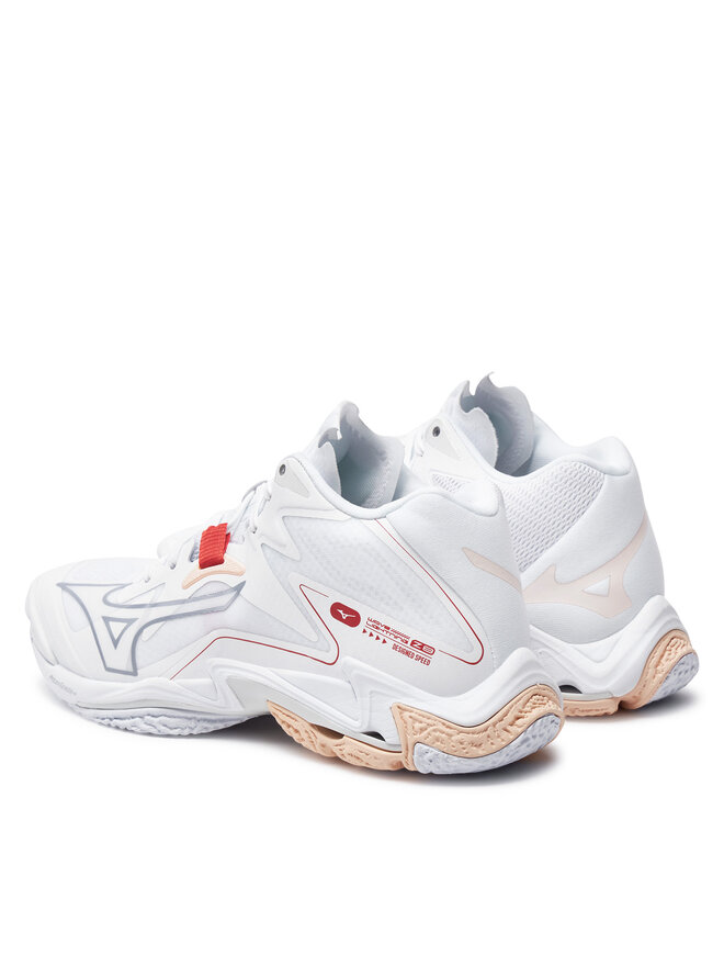 Взуття у спортзал Mizuno Wave Lightning Z8 Mid V1GC2405 Білий |  evzuttya.com.ua