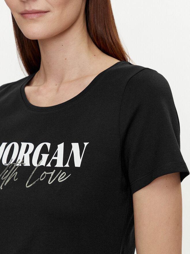 Morgan Morgan T-Shirt 241-DUNE Μαύρο Regular Fit