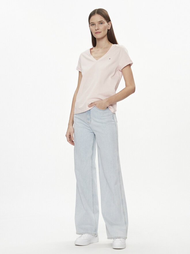 Tommy Hilfiger Tommy Hilfiger Marškinėliai Modern WW0WW39781 Rožinė Regular Fit