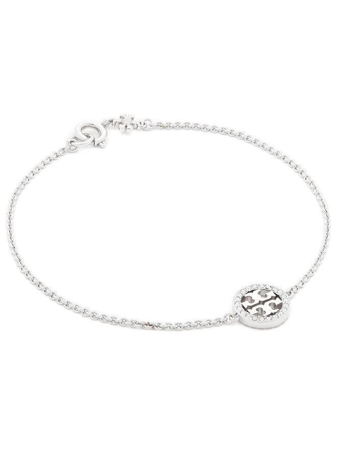 Tory Burch Bracciale Tory Burch Miller Pave Chain Bracelet Tory 80997 Argento