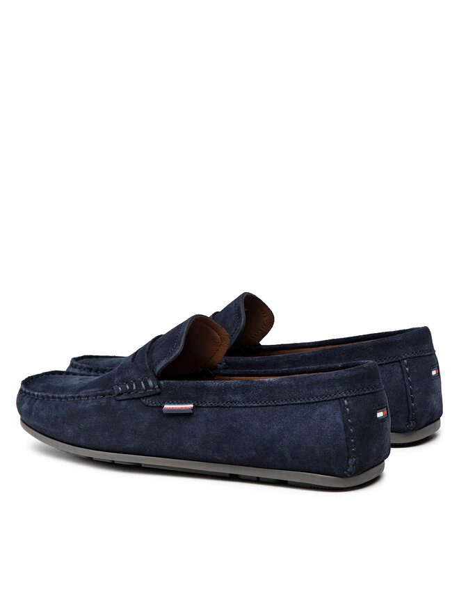 Tommy Hilfiger Mocasini Tommy Hilfiger Classic Suede Penny Loafer FM0FM02725 Bleumarin