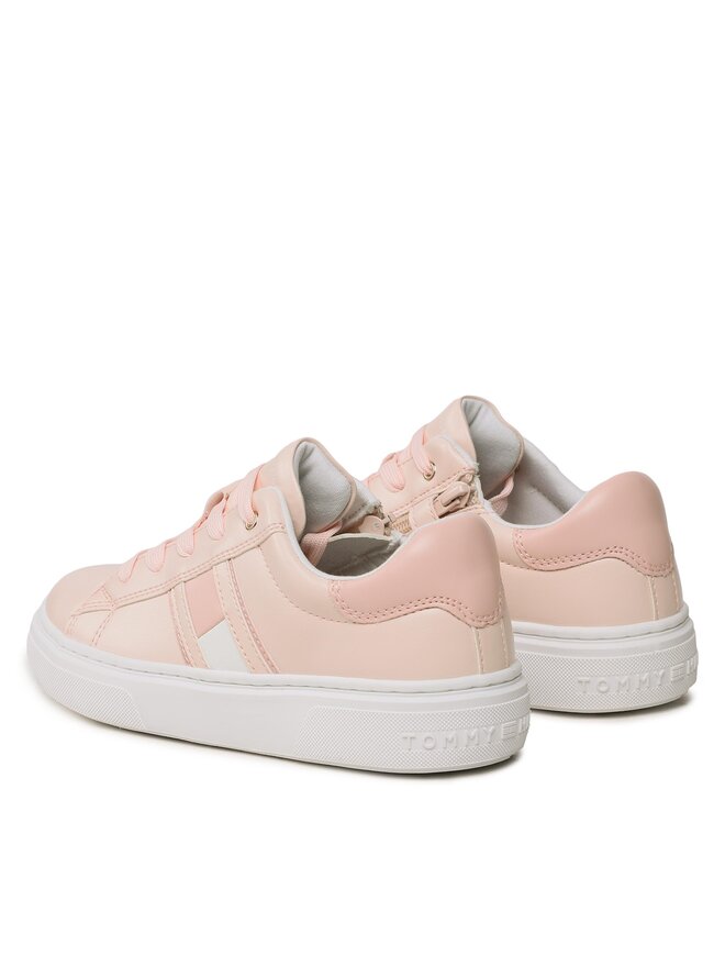 Tommy Hilfiger Снікерcи Tommy Hilfiger Flag Low Cut Lace-Up Sneaker T3A9-32703-1355 S Рожевий