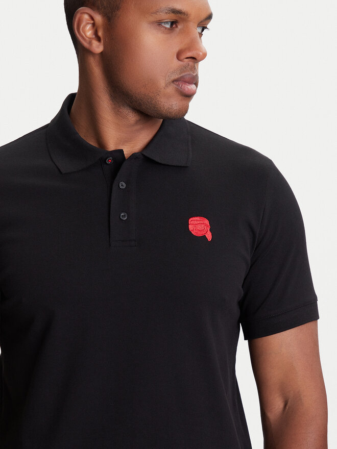 KARL LAGERFELD KARL LAGERFELD Poloshirt 745022 553231 Schwarz Regular Fit