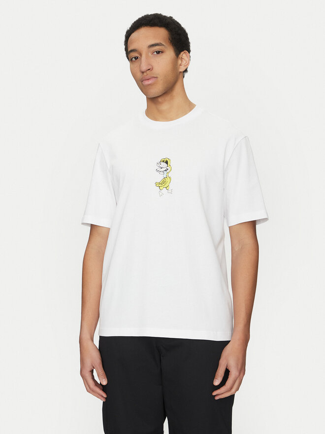 HUGO HUGO Футболка Nutongo 50533391 Білий Regular Fit
