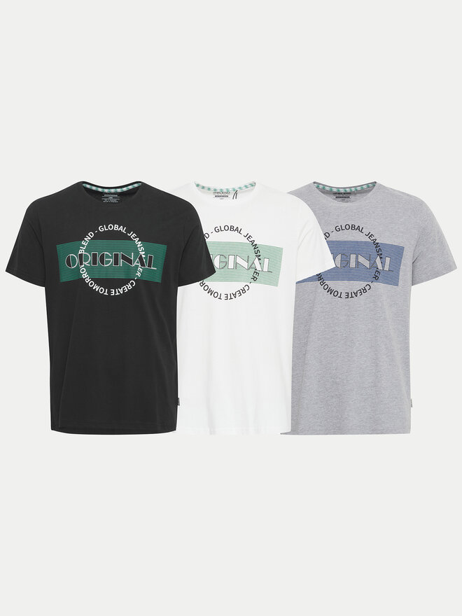 Blend Blend Camiseta 20717428 Blanco Regular Fit