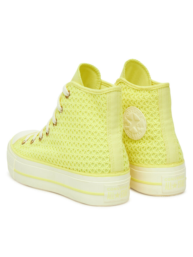 Converse Кецове Converse Chuck Taylor All Star Lift Platform Knit A14967C Жълт