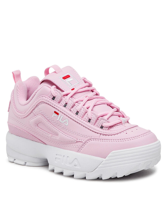 Fila niña rosa sale