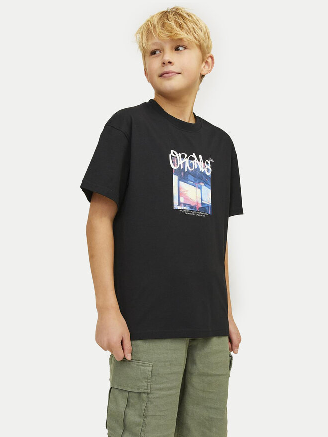 Jack&Jones Junior Jack&Jones Junior T-Shirt Bushwick Blur 12263146 Schwarz Relaxed Fit