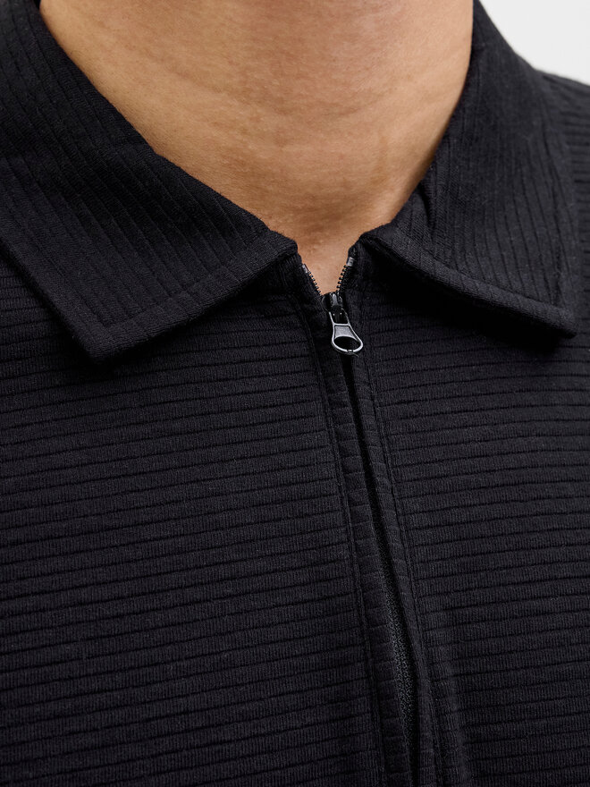 Jack&Jones Jack&Jones Polo Benja 12269338 Μαύρο Regular Fit