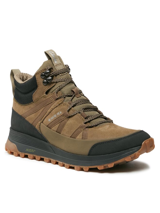 Bottes de randonnee Clarks ATLTrekRiseGtx GORE TEX 261726927 Kaki chaussures