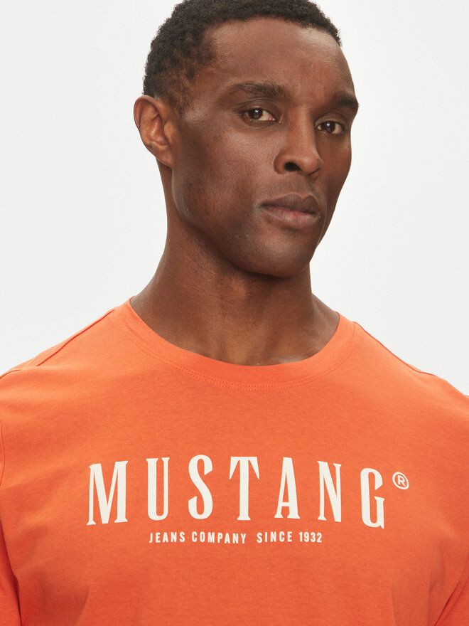 Mustang Mustang T-Shirt Austin 1016264 Πορτοκαλί Regular Fit
