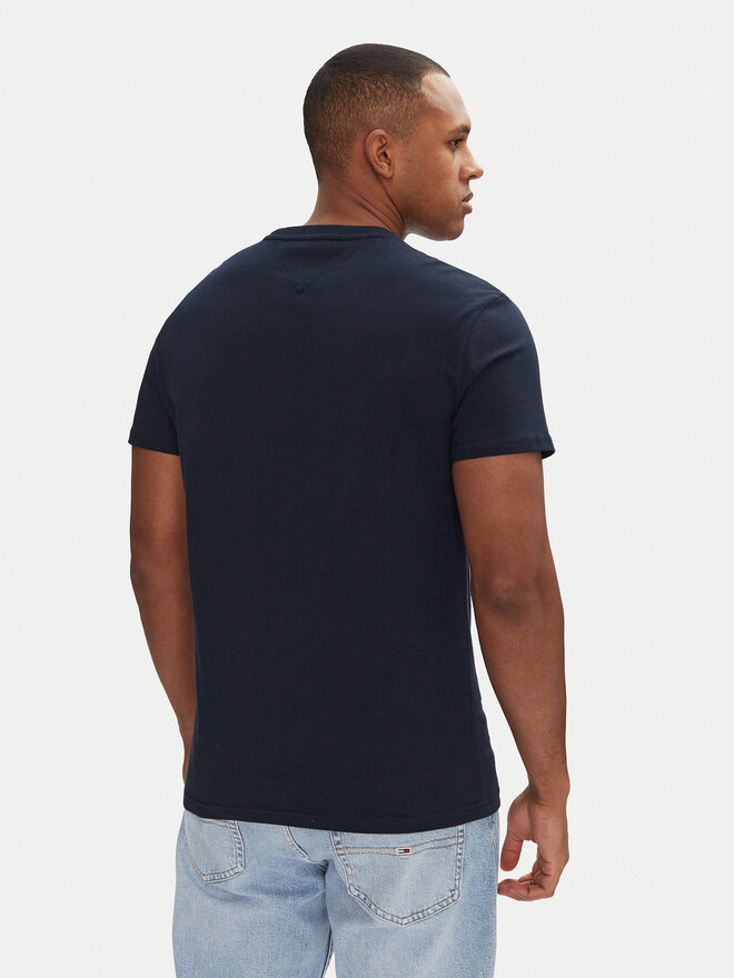 Tommy Jeans Tommy Jeans Marškinėliai Signature Dna DM0DM20817 Tamsiai mėlyna Regular Fit