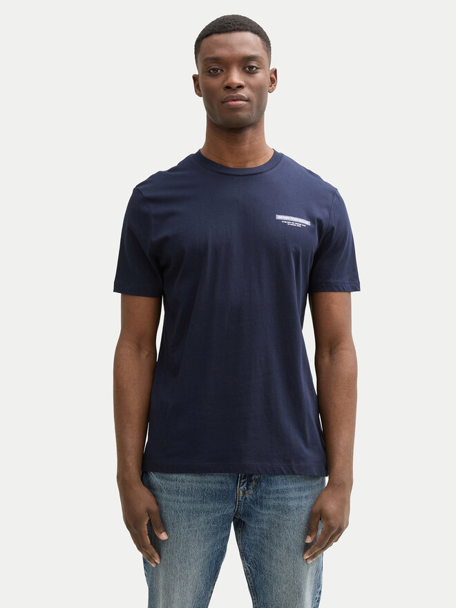 Tom Tailor Denim Tom Tailor Denim Póló 1043491 Sötétkék Regular Fit
