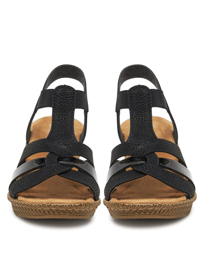 Rieker Sandalen Rieker 665K3-00 Schwarz