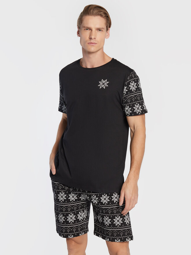 Brave Soul Brave Soul Pyjama MLWS-149BLIZZARD Schwarz