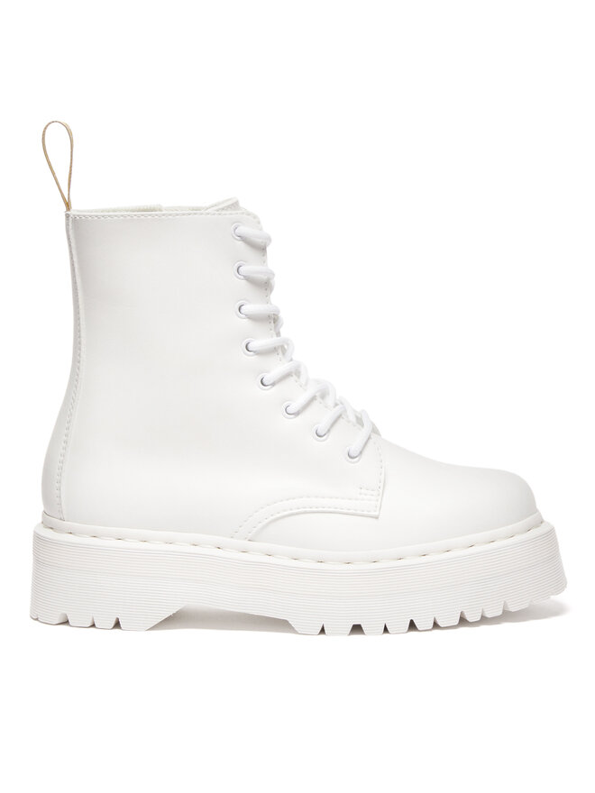 Chaussures Rangers Dr. Martens Vegan Jadon II Mono Blanc chaussures