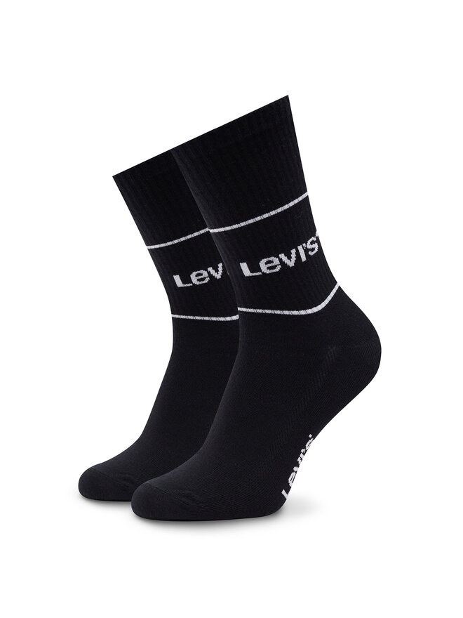 Levi's® Sada 2 párů vysokých ponožek unisex Levi's® 701210567 Černá