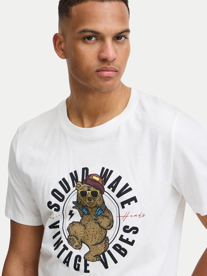 Blend Blend Camiseta 20717743 Blanco Regular Fit