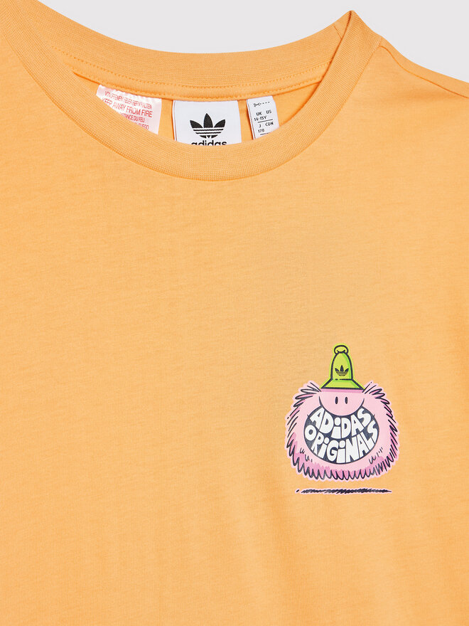 adidas adidas T-shirt KEVIN LYONS HF7579 Narančasta Regular Fit