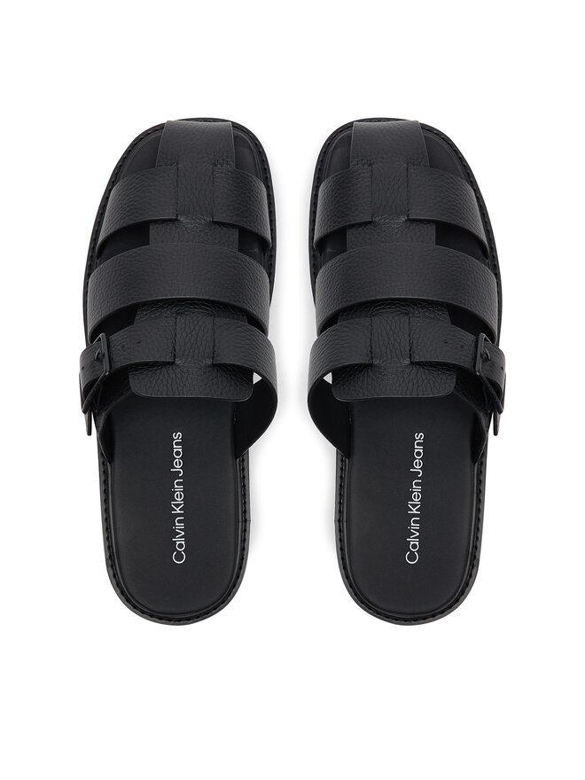 Calvin Klein Jeans Pantoletten Calvin Klein Jeans Sq Molded Sandal Fisherman YM0YM01220 Schwarz
