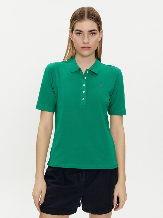Tommy Hilfiger Tommy Hilfiger Poloshirt 1985 WW0WW37820 Grün Regular Fit