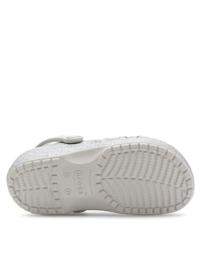 Crocs Papucs Crocs BAYA GLITTER CLOG K 207015-040 Ezüst
