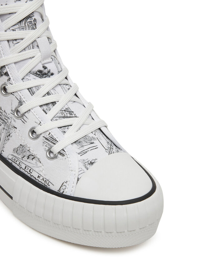 KARL LAGERFELD Sneakers aus Stoff KARL LAGERFELD KL60455 Weiß