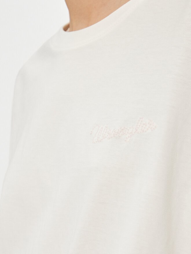 Wrangler Wrangler Camiseta Girlfriend 112343069 Blanco Loose Fit