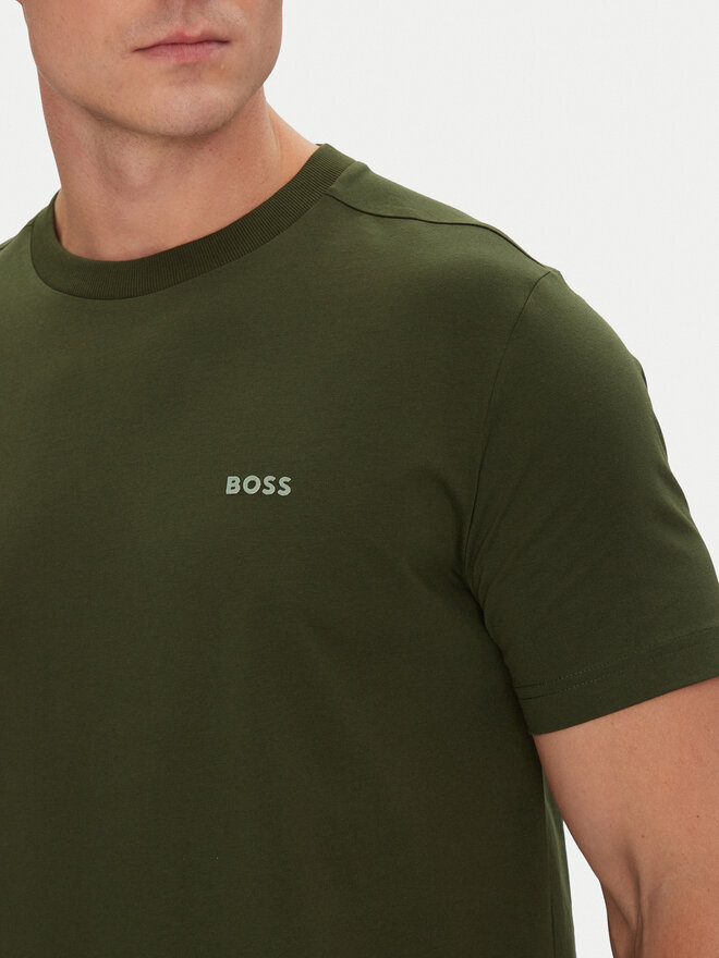 BOSS BOSS Camiseta 50506373 Verde Regular Fit