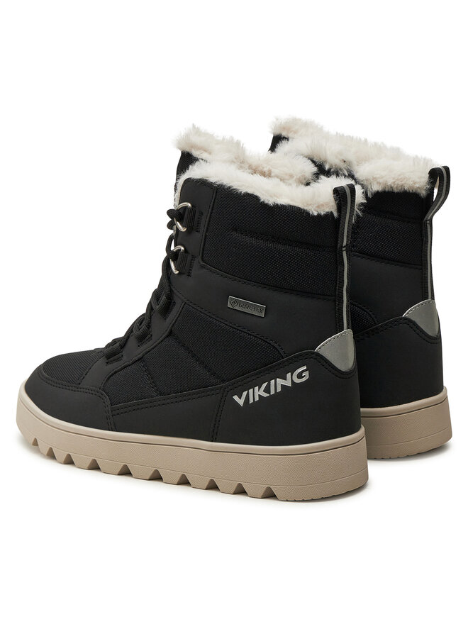 Viking Μπότες Χιονιού Viking Fleek Warm GTX GORE-TEX Zip 3-94720-2 Μαύρο