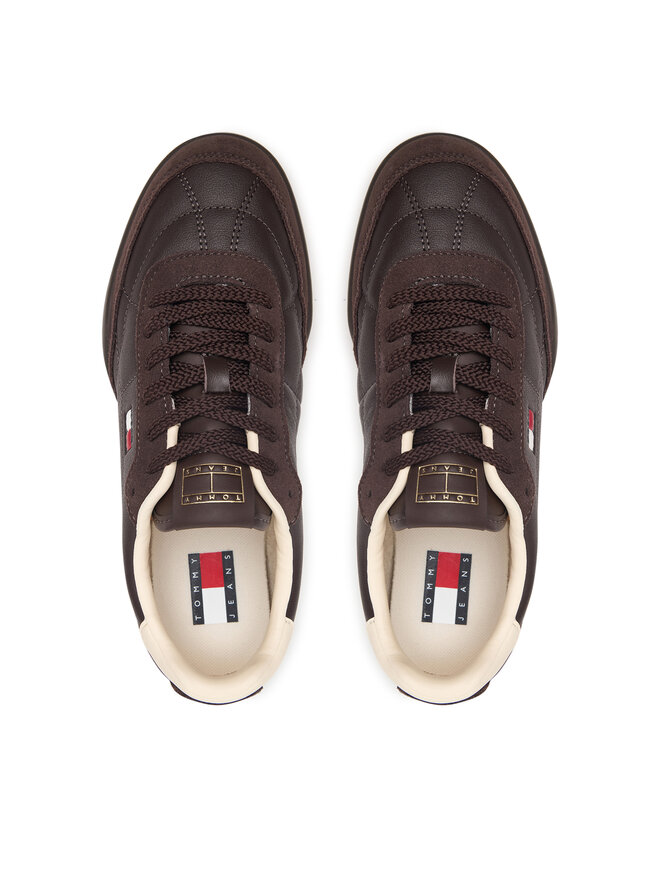 Tommy Jeans Sneakers Tommy Jeans Tj Low Leather Runner EN0EN03084 Braun