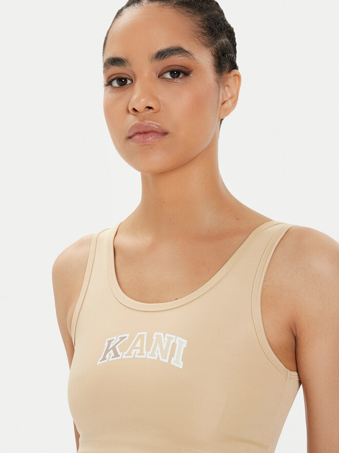 Karl Kani Karl Kani Melltartó felső Small Serif 6131306 Bézs Slim Fit