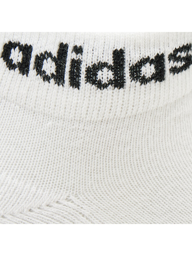 adidas Skarpety Niskie Unisex adidas Linear Ankle Socks Cushioned Socks 3 Pairs HT3457 Biały