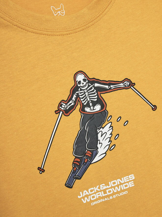 Jack&Jones Junior Jack&Jones Junior T-Shirt Eight Skull 12267395 Braun Standard Fit