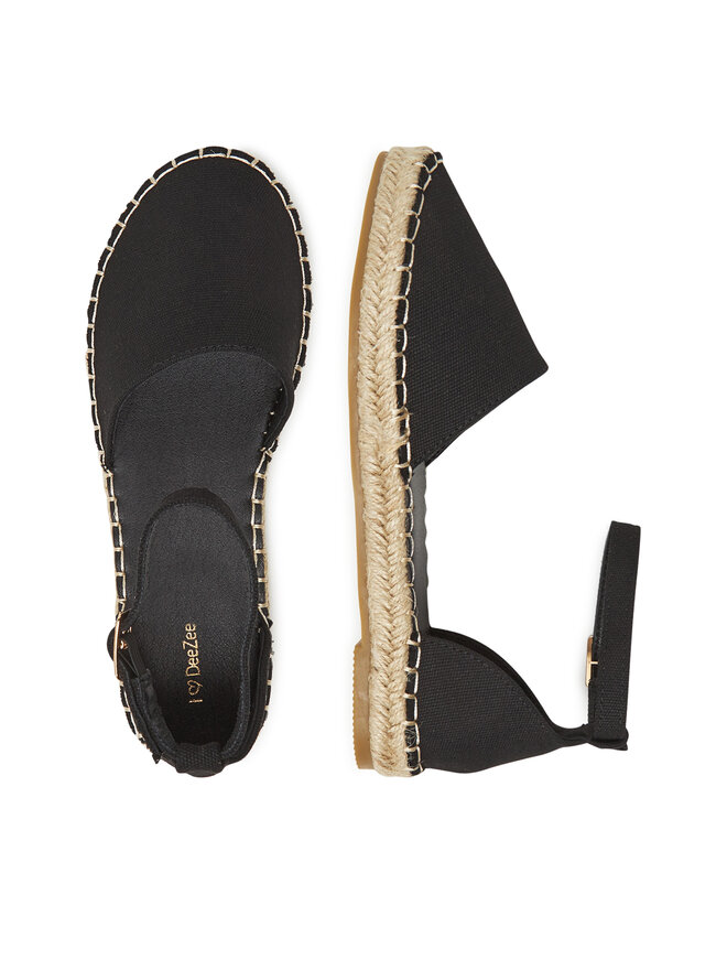 DeeZee Espadrilky DeeZee E8265-6 Čierna